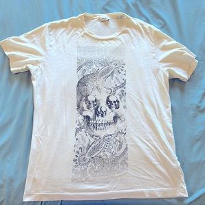 Men’s White Graphic Diesel T-shirt. Size S.